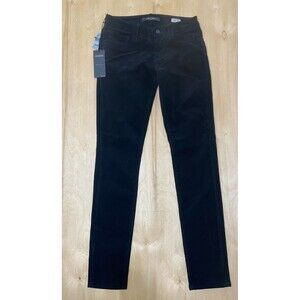 Mavi Alexa Mid Rise Skinny Jeans Corduroy Pants Womens Size 26 Black NWT